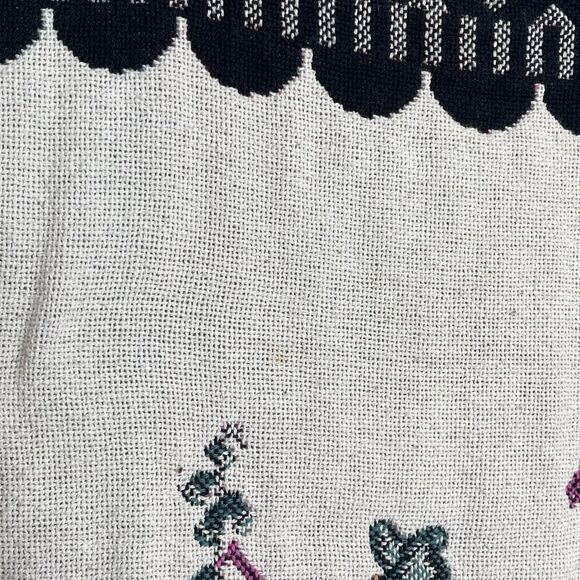 Vtg Claire Murray Goodwin Weavers Tapestry Blanket Throw Garden Cottage Core - Picture 10 of 10
